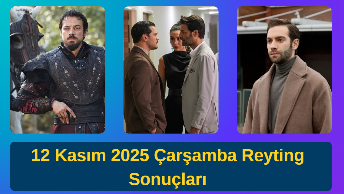 12 Kasım 2025 Çarşamba reyting sonuçları tablosu – Kuruluş Orhan, Eşref Rüya ve Sahipsizler reyting yarışı