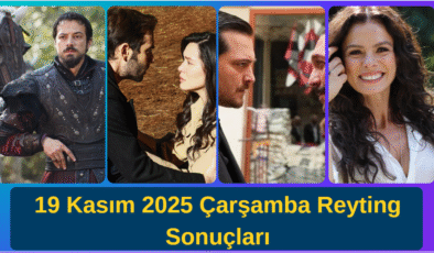19 Kasım 2025 Çarşamba reyting sonuçları açıklandı! Kuruluş Orhan, Eşref Rüya, Sahipsizler ve yeni dizi Sakıncalı arasında büyük rekabet yaşandı. Total, AB ve ABC1 kategorilerinde gecenin birincisi kim oldu? Detaylar için hemen tıklayın!