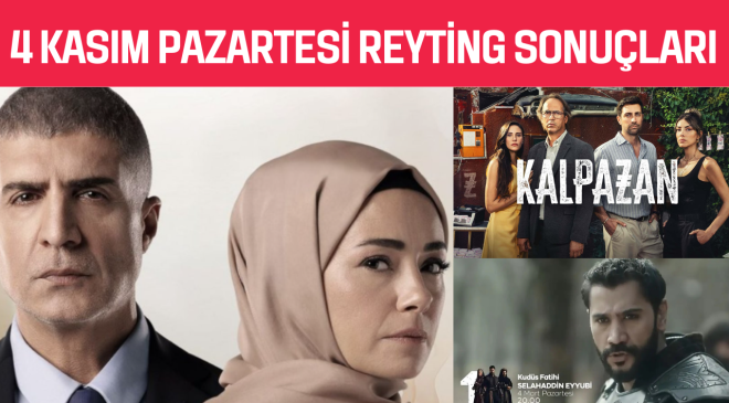 Pazartesi Günü Dizi Reytingleri: 4 Kasım 2024 Reyting