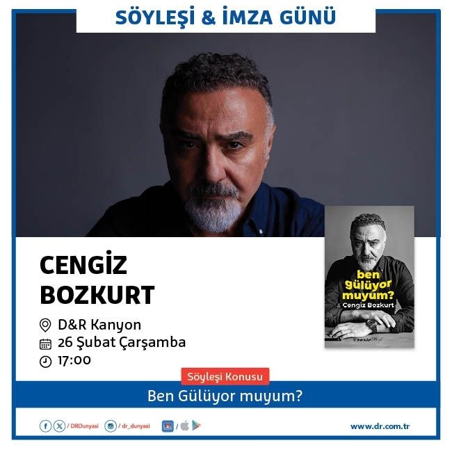 Sevilen Oyuncu Cengiz Bozkurt’un İlk Kitap Heyecanı
