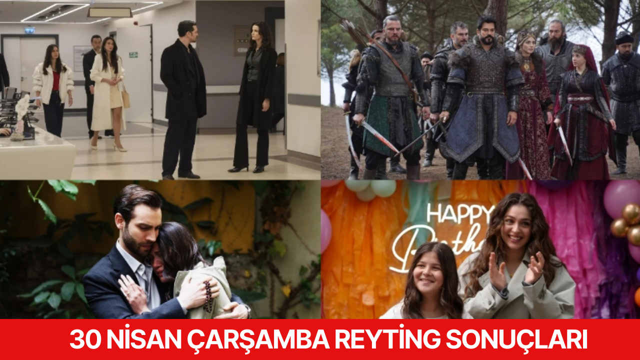 30 Nisan 2025 reyting sonuçları açıklandı! Kuruluş Osman, Eşref Rüya, Sahipsizler ve Leyla dizileri arasında reyting yarışı yaşandı. İşte Total, AB ve ABC1 sıralamaları...