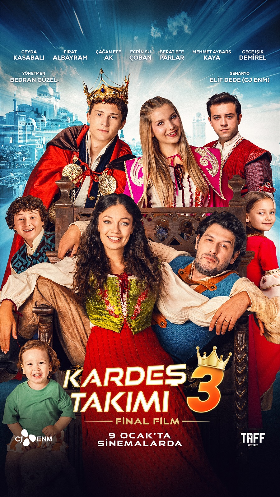 Çocukların ve ailelerin severek takip ettiği ‘Kardeş Takımı’ serisi, üçüncü ve son filmiyle 9 Ocak’ta sinema salonlarına geliyor. İlk iki filmiyle hem gişede başarı elde eden hem de gönüllerde taht kuran, CJ ENM Türkiye ve TAFF Pictures ortak yapımı ‘Kardeş Takımı 3’ filminin merak uyandıran afişi yayınlandı.