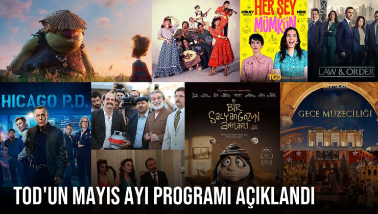 TOD’un Mayıs Ayı Programı Açıklandı: Yeni Diziler ve Filmler Geliyor
